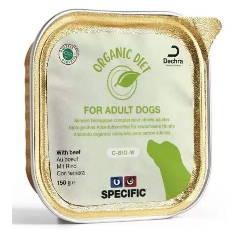 Specific C-BIO-W Organic Diet – Comida Húmeda Ecológica para Perros (5 Uds)