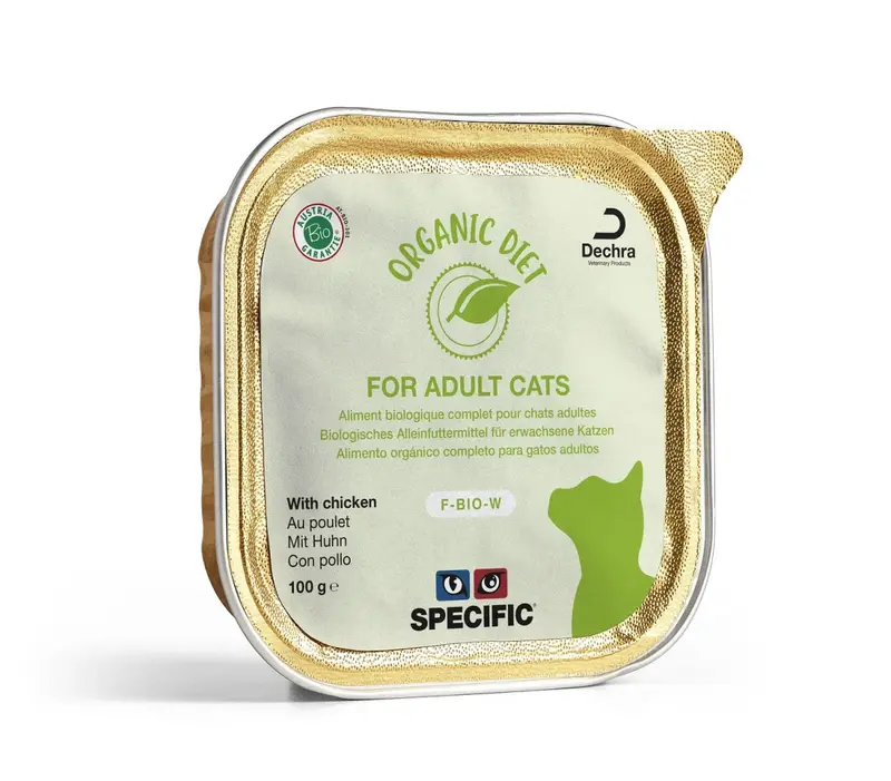 Specific F-BIO-D Organic Diet 100 g – Comida Húmeda Ecológica para Gatos