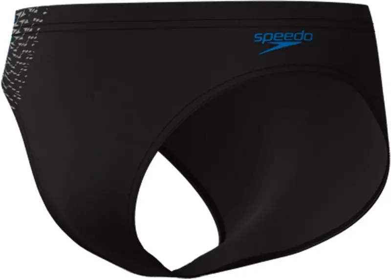 Speedo end+ tech panel 7cm brief heren - chloorbestendige zwemslip heren - kleurvaste strakke zwembroek heren - sportzwembroek heren met 7 cm pijp - zwart blauw - m
