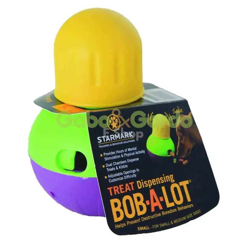🐾 STARMARK BOB-A-LOT | Juguete Interactivo Dispensador de Alimento para Perros