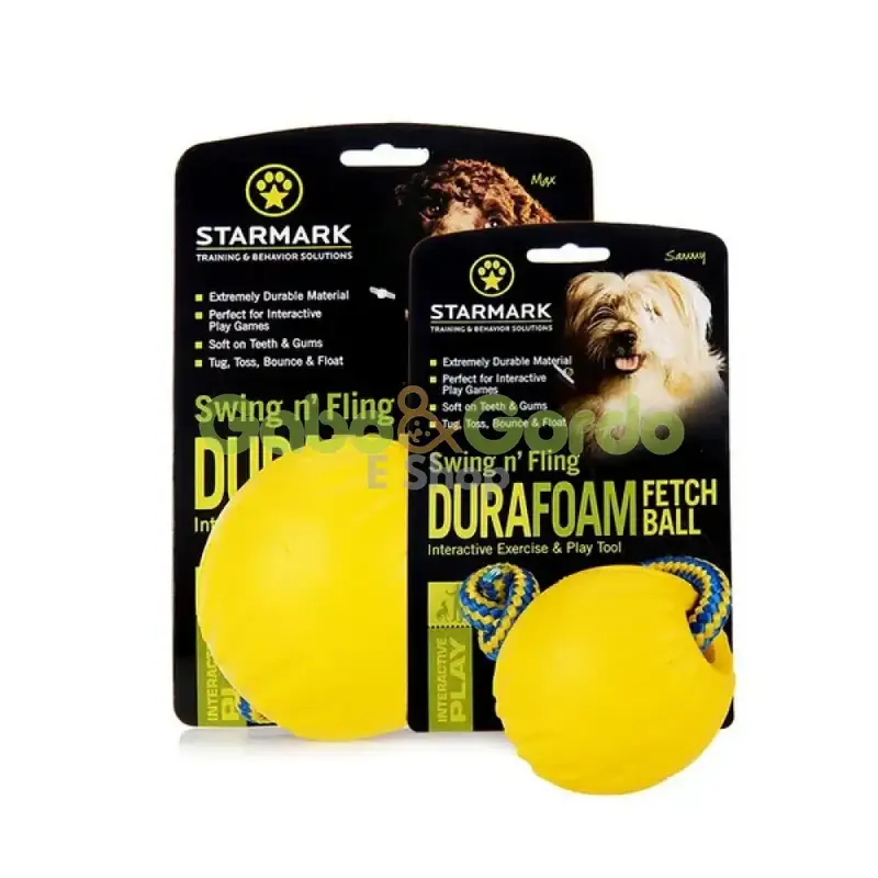 🎾 STARMARK Swing & Fling Durafoam Ball – Pelota con cuerda dispensadora de comida para perros