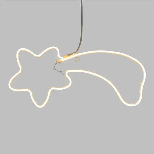 Stella Cometa Natalizia Luminosa 240 Led Bianco 60x40 cm