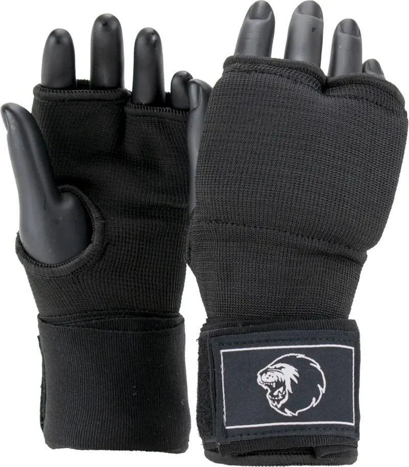 Super pro combat gear binnenhandschoenen met bandage zwart wit large