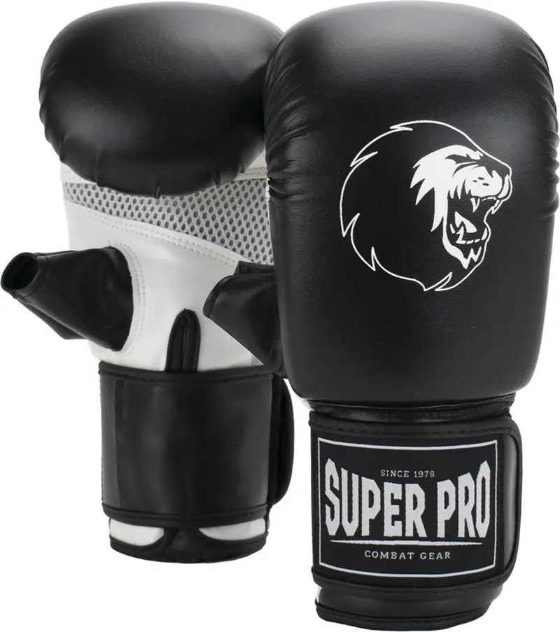 Super pro combat gear victor bokszakhandschoenen zwart wit extra large