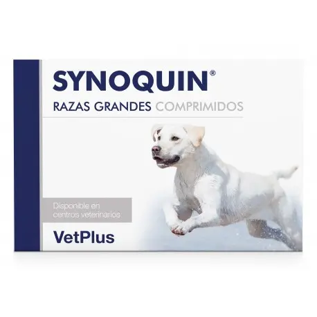 Synoquin EFA VetPlus – Suplemento Articular para Perros Grandes |30 Comprimidos