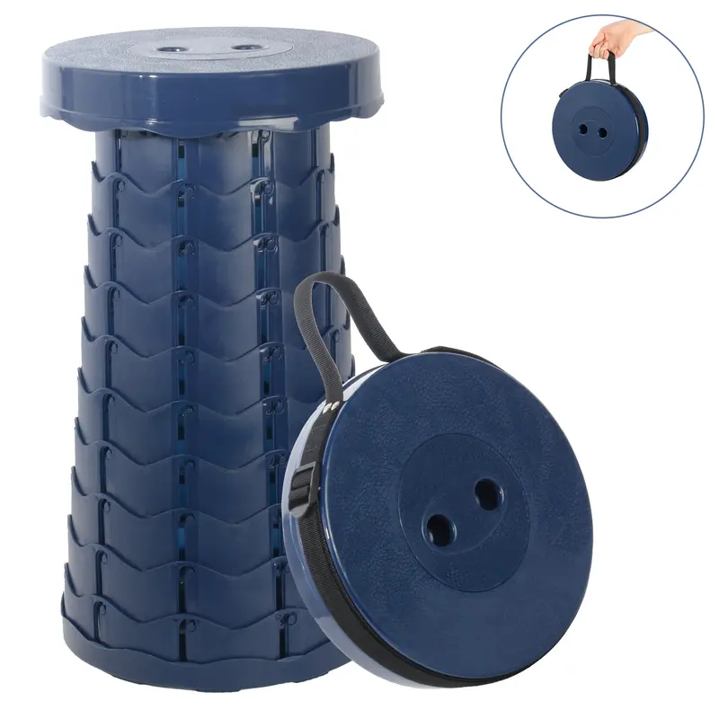 Tabouret Télescopique Portable (Bleu Marin)