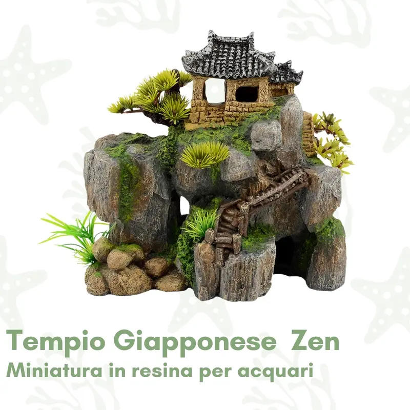Tempio Giapponese per Acquario - Design Zen per Acquari