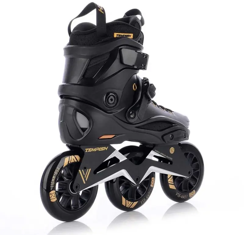 Tempish viber l.e. 110 skeelers - 3x110mm wielen - speed fitness inline skates - zwart goud - maat 44