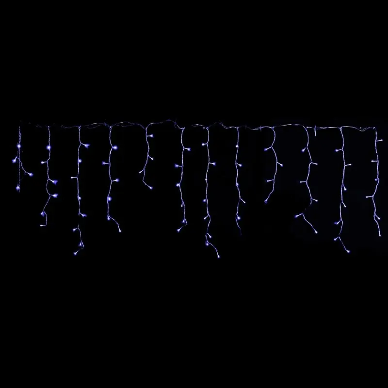 Tenda Luminosa 72 Led 220 cm - Luci a cascata da esterno a batteria