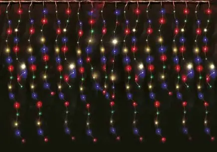 Tenda Luminosa Natalizia Stalattiti 255 Nano Led Multicolor