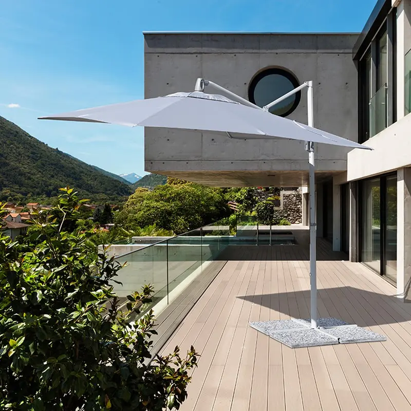 Terrace - Ombrellone da giardino a braccio laterale quadrato