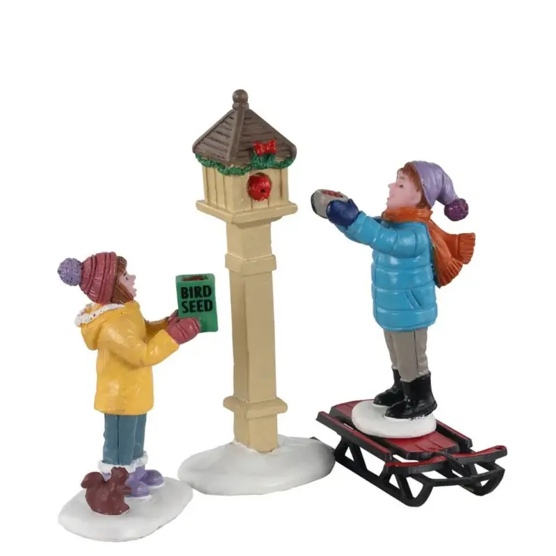 The bird feeders (cod. 12015) - Personaggi Lemax