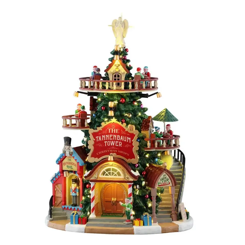 The Tannenbaum Tower Christmas Shops (cod. 55311) - Torre natalizia con negozi Lemax