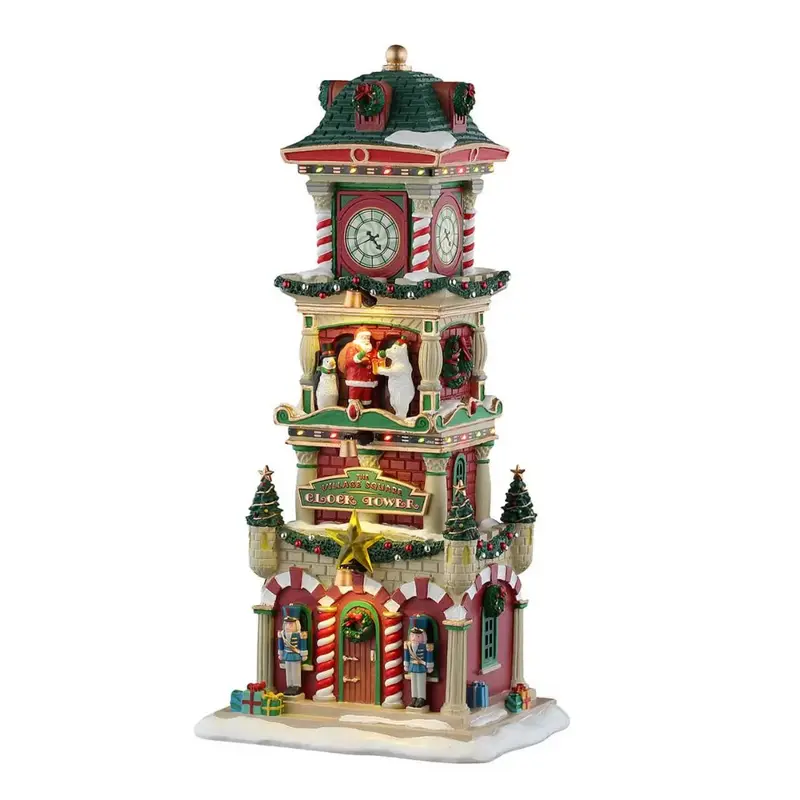 The Village Square Clock Tower (cod. 55320) - Torre con orologio Lemax