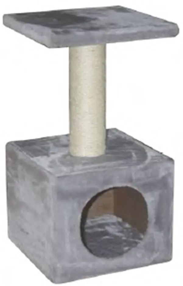TIRAGRAFFI A TORRE PER GATTI CLARA 30X30X57 CM GRIGIO