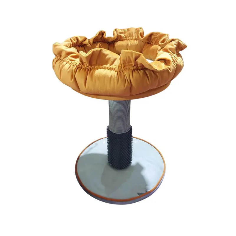 Tiragraffi cuccia arancione con base tonda D39xH51,5 cm