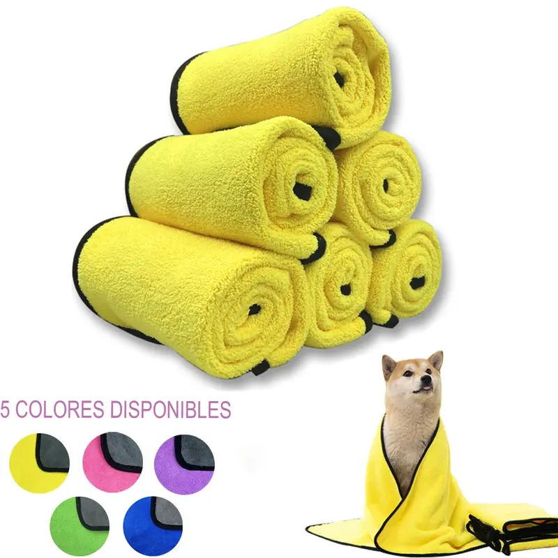 Toalla de baño absorbente para un pelaje radiante.