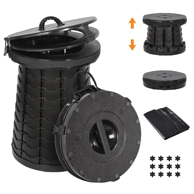 Toilette Portable Camping (Noir)