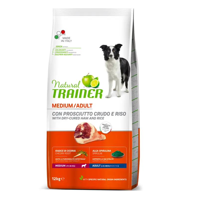 Trainer crocchette - Adult Medium con prosciutto