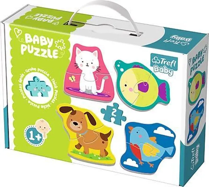 Trefl - baby puzzle - dieren - 8 stuks - 12+ maanden