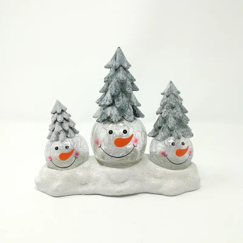 Tris Alberi Albero di Natale 24X10X18,5CM con LED