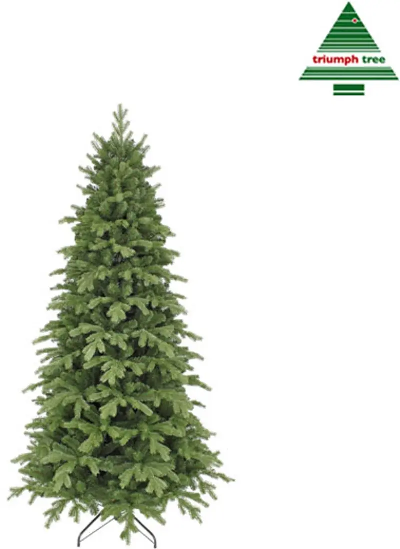 Triumph tree sherwood kunst kerstboom met verlichting - kunstkerstboom h185 x d107 cm- groen