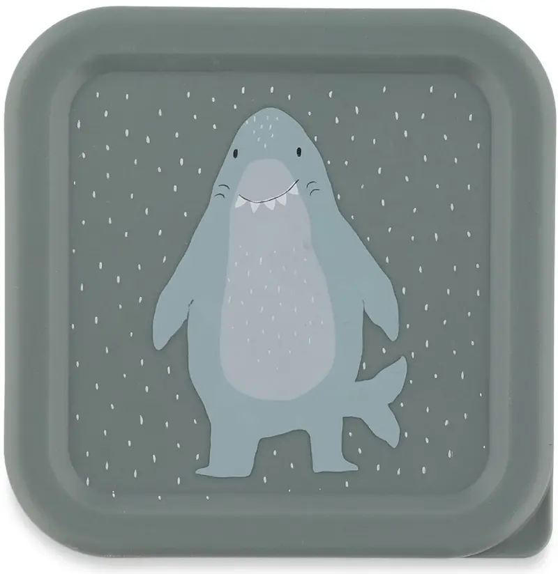 Trixie set van 3 snackdoosjes mr. shark 3-delige snackbox makkelijk te openen ideaal voor kinderen