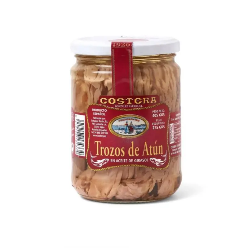 TROZOS ATUN COSTERA T- 405GR.