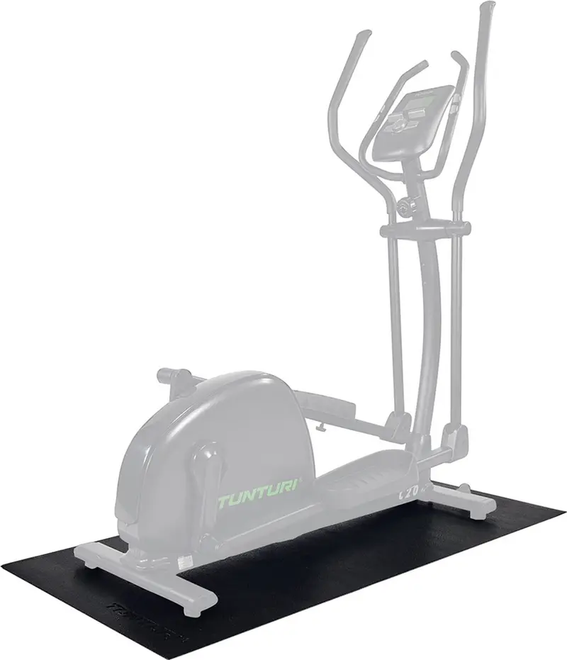 Tunturi crosstrainer mat - vloerbeschermer - beschermmat - 160 x 87 x 0,5 cm - zwart