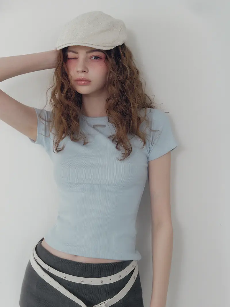 [TWEE] Nowell Panel Stitch Short-Sleeve T-Shirt