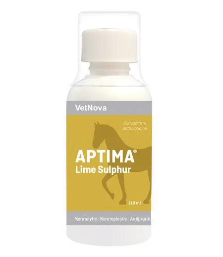 Vetnova Aptima Lime Sulphur – Solución Dermatológica para Caballos