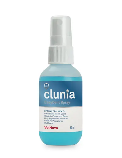 🦷 VETNOVA CLUNIA® EasyDent Spray – Higiene Bucal Fácil y Eficaz para Perros y Gatos 🐶🐱✨
