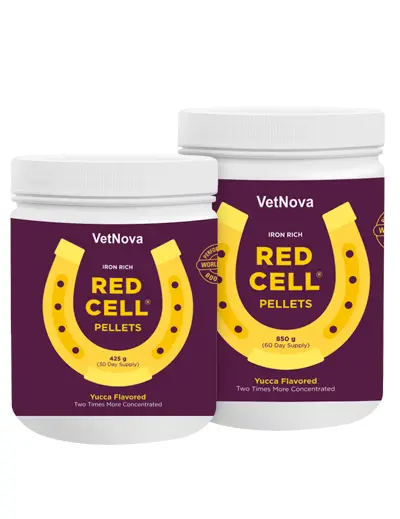 Vetnova Red Cell Pellets 425 g – Energía y Rendimiento para Caballos