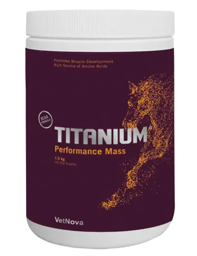 Vetnova Titanium Performance Mass 1,5 kg – Masa Muscular y Rendimiento en Caballos
