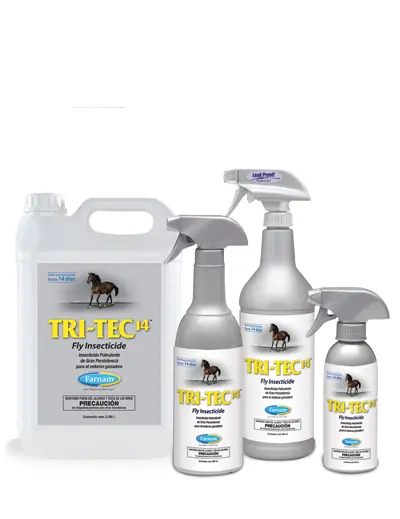 Vetnova Tritec 14 3,8 L – Spray Dermatológico Profesional para Caballos