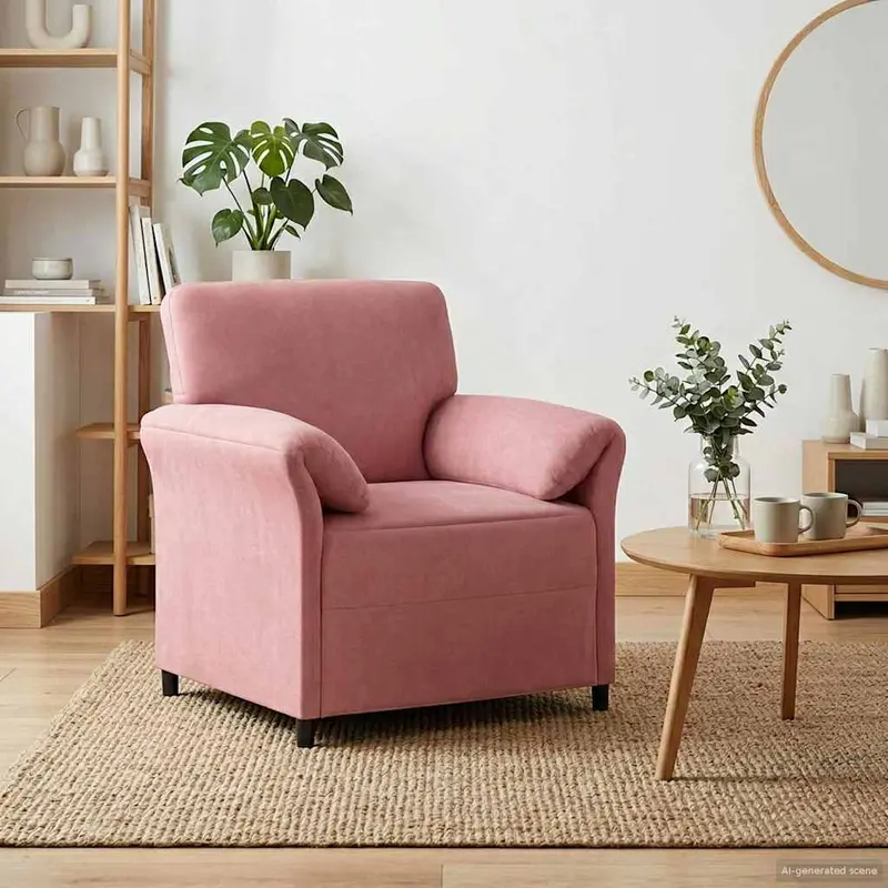Vidaxl 1-zits bank roze 88 x 83 x 95 cm fluweel