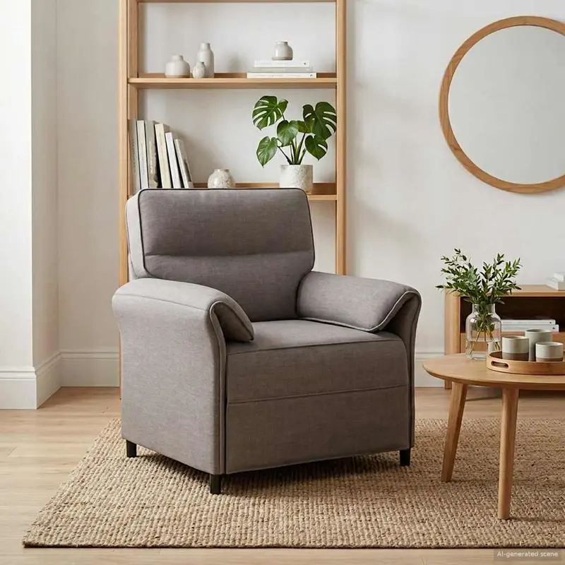 Vidaxl 1-zits bank taupe 88 x 83 x 95 cm