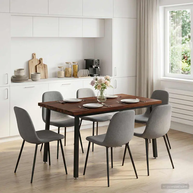 Vidaxl 110 x 55 x 75 cm massief acaciahout donkerbruin en zwart