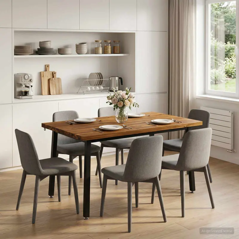 Vidaxl 120 x 70 x 75 cm massief acaciahout naturel en zwart