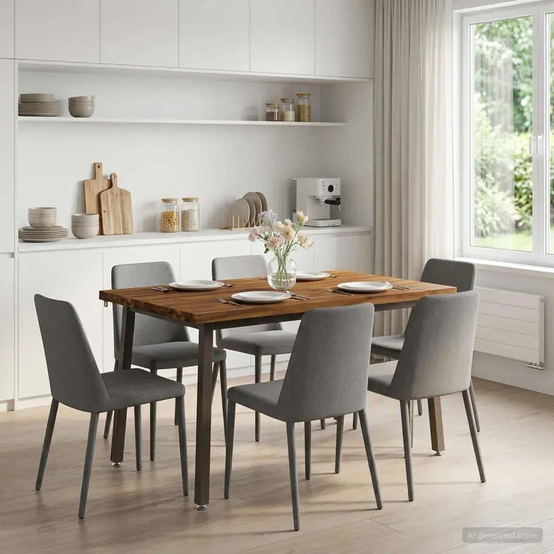Vidaxl 120 x 70 x 75 cm massief acaciahout natuurlijk en koffie