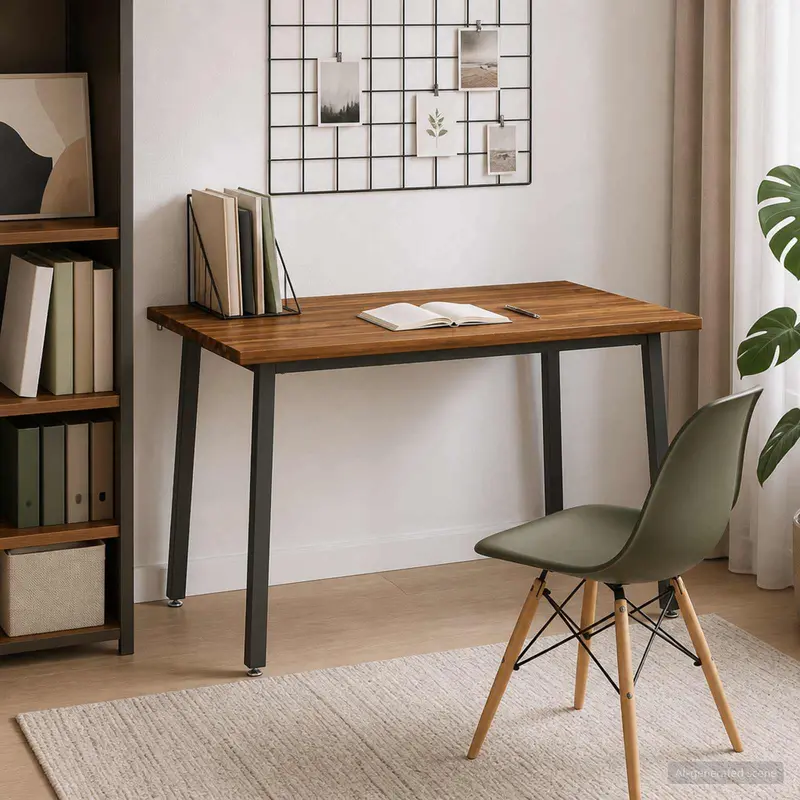 Vidaxl 120 x 80 x 75 cm massief acaciahout natuurlijk en koffie