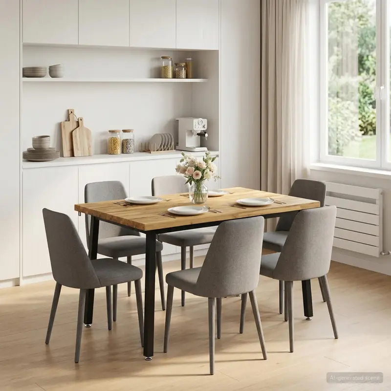 Vidaxl 120 x 90 x 75 cm massief acaciahout wit en zwart rechthoekig