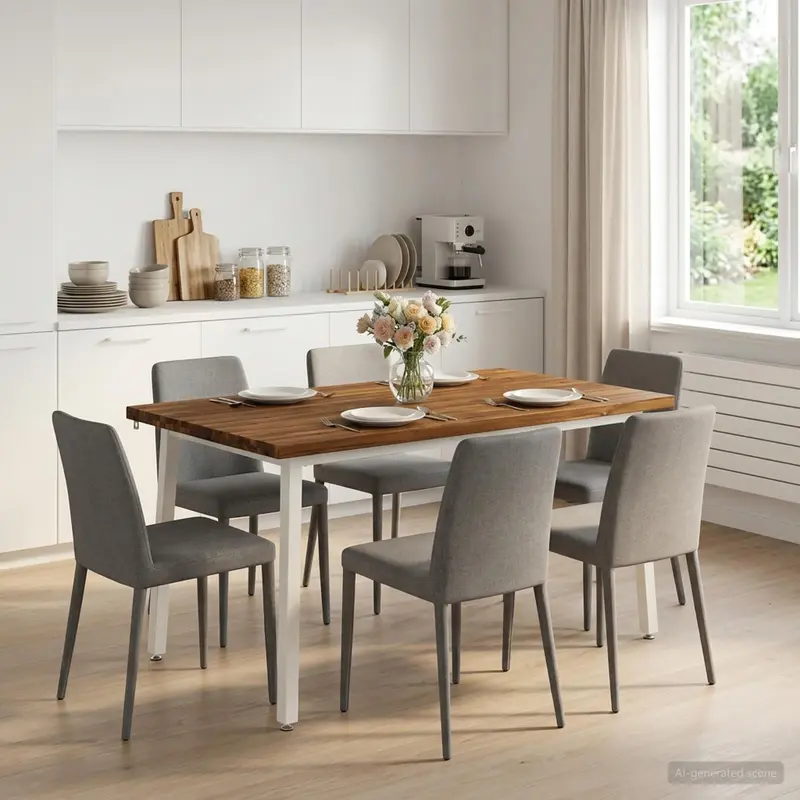 Vidaxl 140 x 70 x 75 cm massief acaciahout natuurlijk en wit
