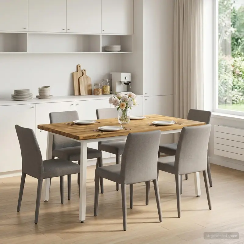 Vidaxl 140 x 70 x 75 cm massief acaciahout wit rechthoekig