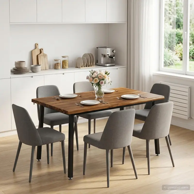 Vidaxl 140 x 80 x 75 cm massief acaciahout naturel en zwart