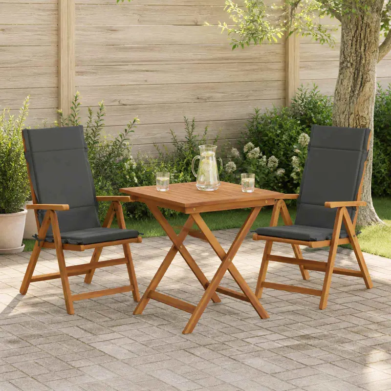 Vidaxl 2-delige hoogrug kussen gemert 2 pcs 100% polyester antraciet