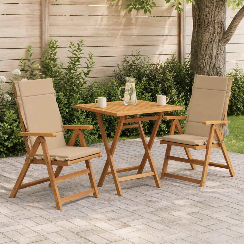 Vidaxl 2-delige hoogrug kussen gemert 2 pcs 100% polyester zand