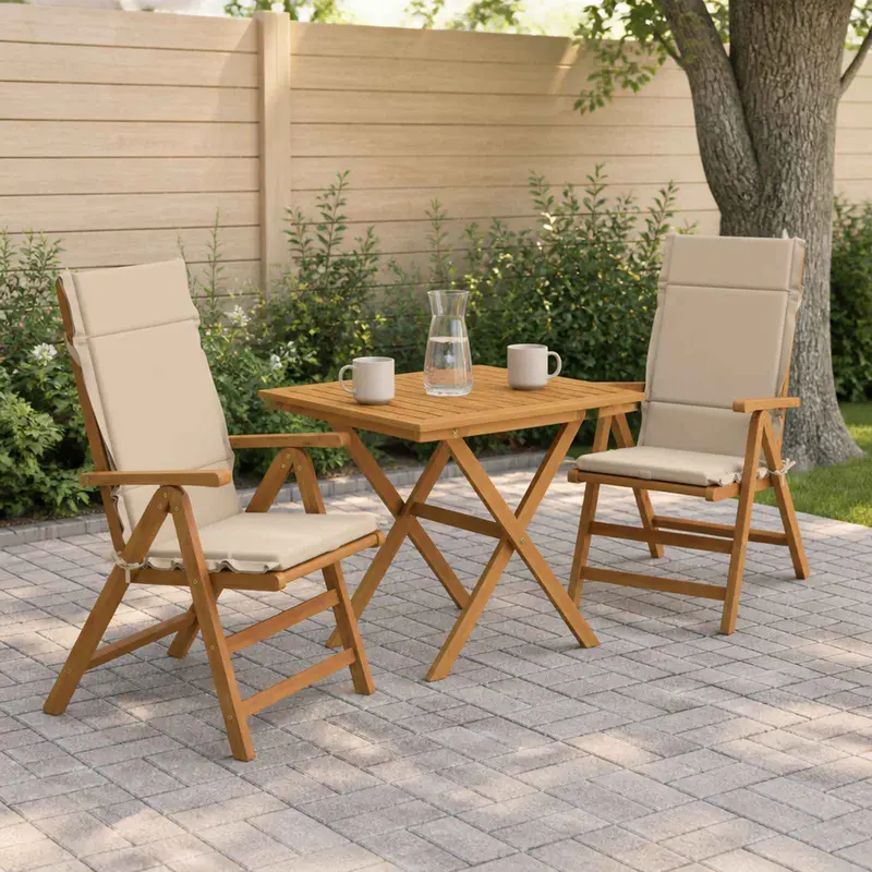 Vidaxl 2-delige hoogrug kussen gemert 2 pcs 100% polyester