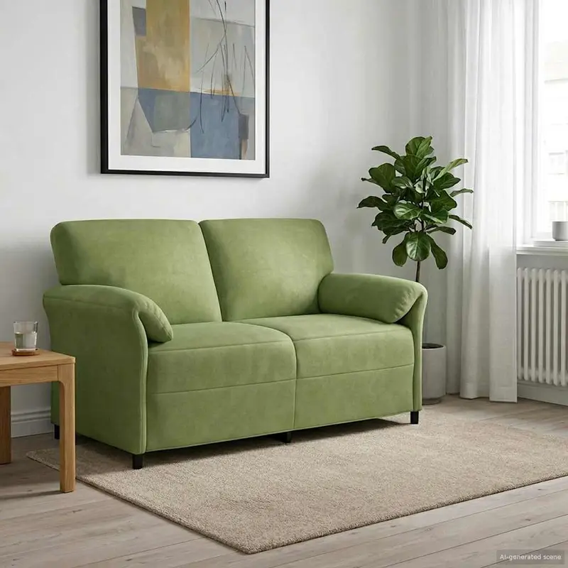 Vidaxl 2-zits sofa lichtgroen 158 x 83 x 95 cm fluweel