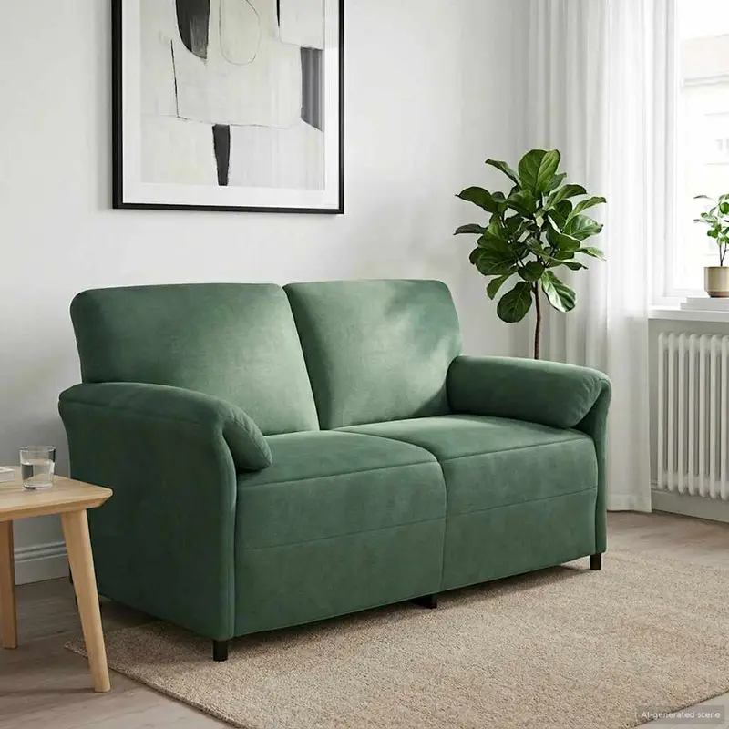 Vidaxl 2-zits sofa zeegroen 158 x 83 x 95 cm fluweel
